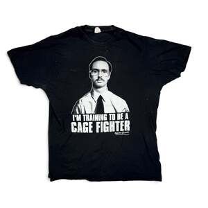 Napoleon Dynamite I'm Training To Be A Cage Fighter Sz. Large T-Shirt Black